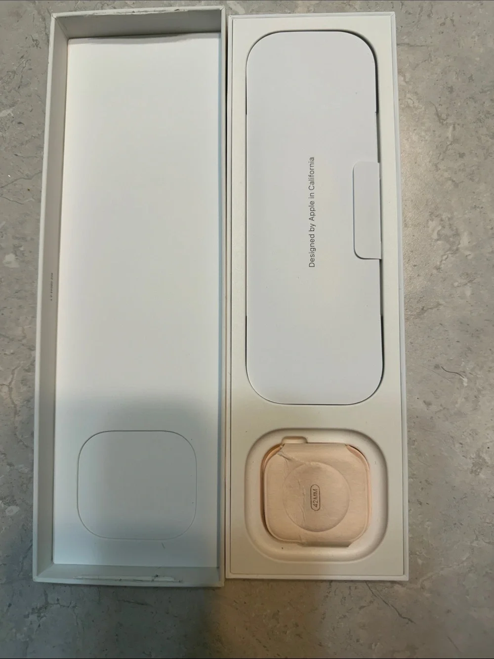 Apple White Smartwatch Band with Black and Rose Gold Accents